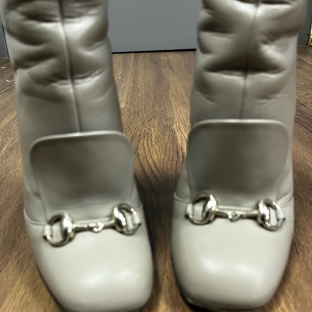 Gucci boots, authentic 100%, size 36 1/2, leather Horsebit Ankle Boots, no box - Picture 2 of 10